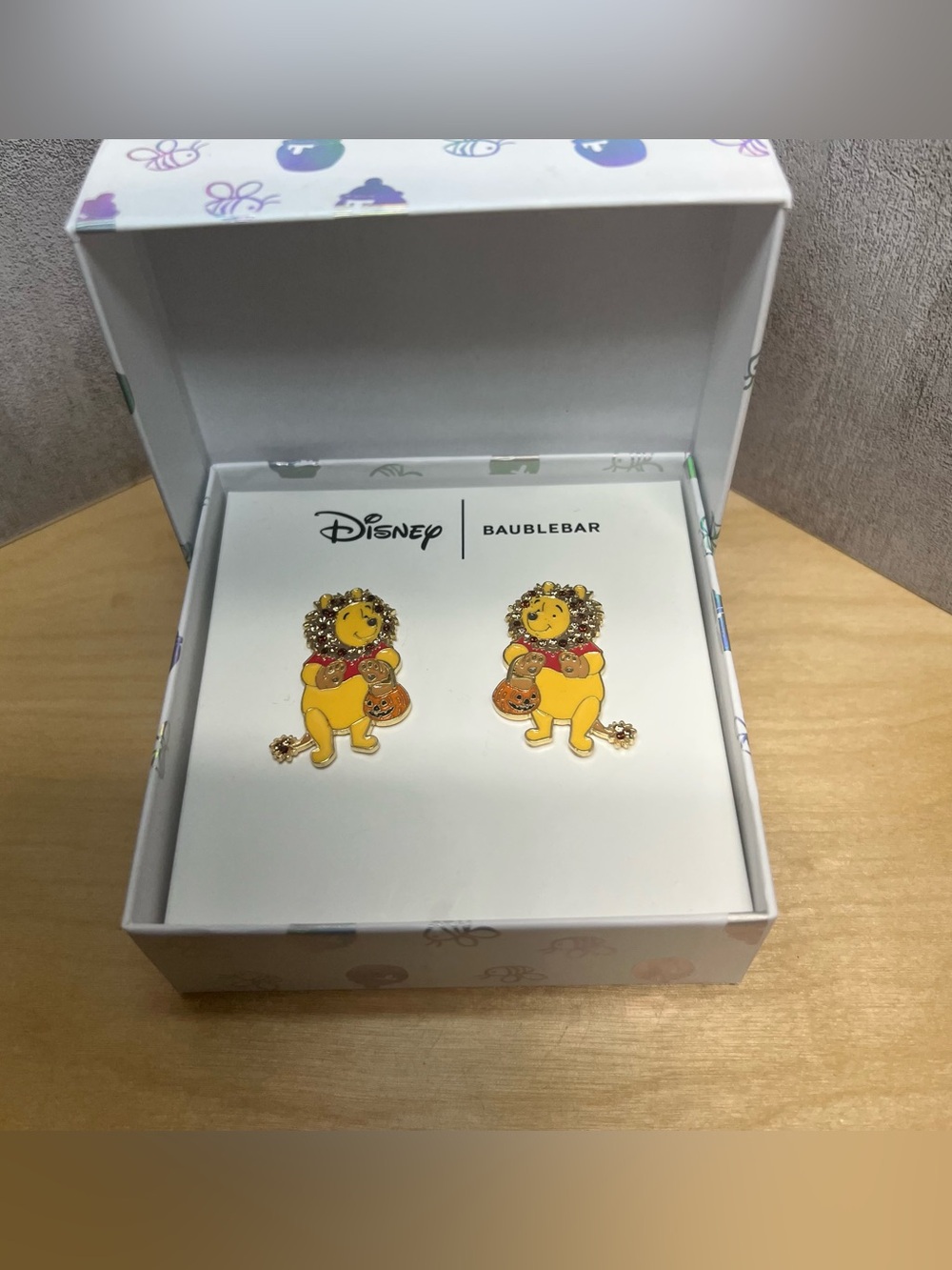 Winnie the Pooh x Baublebar Halloween Stud Earrings Disney Brand New!